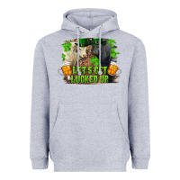 Heather Grey let's get lucked up charolais and black angus bull Heavyweight Hoodie - RanaPortraitStore