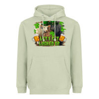 Matcha let's get lucked up charolais and black angus bull Heavyweight Hoodie - RanaPortraitStore