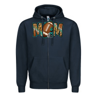 Navy American football mom Zipper Hoodie - Jasminsmagicworld