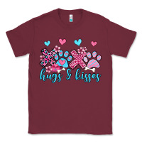 Burgundy xoxo hugs and kisses paws olivia Classic Tee - OliviaCreatesArt