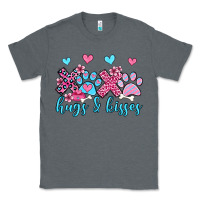 Charcoal Heather xoxo hugs and kisses paws olivia Classic Tee - OliviaCreatesArt