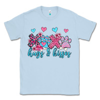 Dusty Blue xoxo hugs and kisses paws olivia Classic Tee - OliviaCreatesArt
