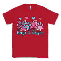 Red xoxo hugs and kisses paws olivia Classic Tee - OliviaCreatesArt