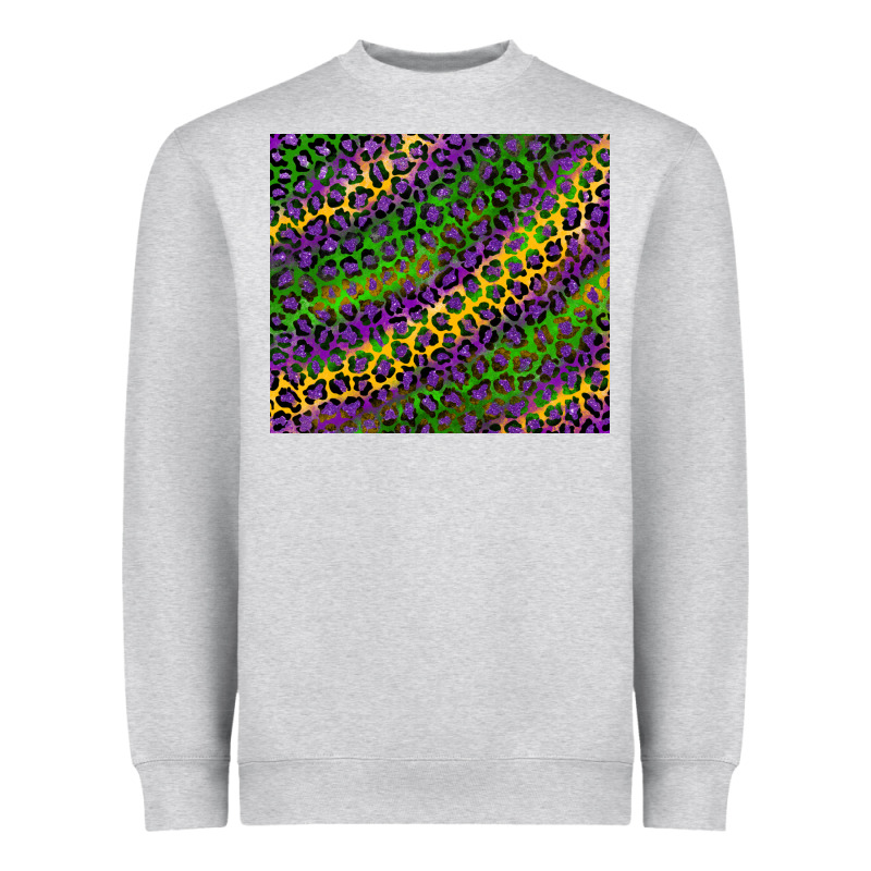 Mardi Gras Leopard Heavyweight Sweatshirt by RanaPortraitStore | Teevron