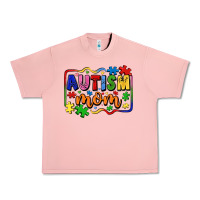 Salmon autism mom Urban Heavy Tee - LillyAllenDesigns