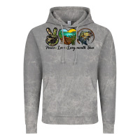 Cloud Rock peace love largemouth bass Vintage Hoodie - LillyAllenDesigns