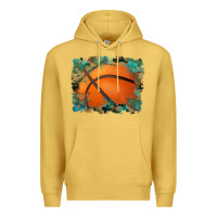 Antique Gold sports basketball background Premium Hoodie - Artiststas