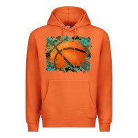 Carrot sports basketball background Premium Hoodie - Artiststas
