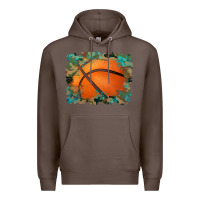 Coffee sports basketball background Premium Hoodie - Artiststas