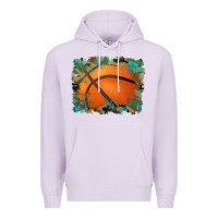 Lilac sports basketball background Premium Hoodie - Artiststas