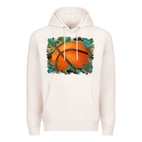 Pale Pink sports basketball background Premium Hoodie - Artiststas
