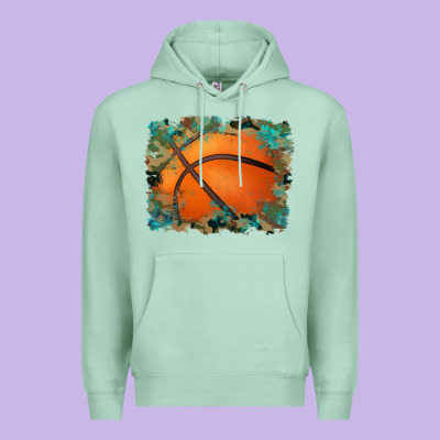 Sports Basketball Background Premium Hoodie Designed By Artiststas