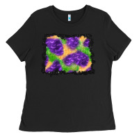 Black halloween spooky bat background Ladies Tee - BundleAndBundleShop