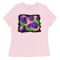 Bubblegum Pink halloween spooky bat background Ladies Tee - BundleAndBundleShop