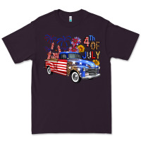 Plum Western Truck Fourth Of July America Premium Tee - FaDigitalArtStudio