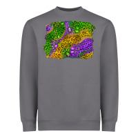 Storm Leopard Gemstone Mardi Gras Heavyweight Sweatshirt - RanaPortraitStore