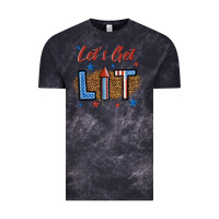 Cloud Black let's get lit 1 Vintage Tee - BundleAndBundleShop