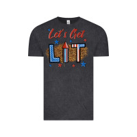 Vintage Black let's get lit 1 Vintage Tee - BundleAndBundleShop