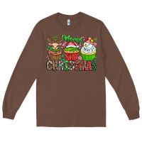 Chestnut Merry Christmas Long Sleeve Tee - CowhideDigitalArt