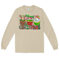 Mushroom Merry Christmas Long Sleeve Tee - CowhideDigitalArt