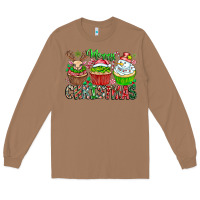 Toasted Coconut Merry Christmas Long Sleeve Tee - CowhideDigitalArt