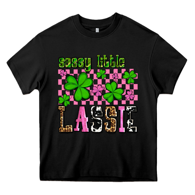 St. Patrick's Day Sassy Little Lassie Heavy Core Tee by OliviaCreatesArt | Teevron