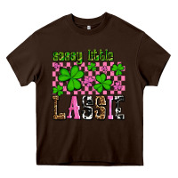 Chocolate Brown St. Patrick's Day Sassy little lassie Heavy Core Tee - OliviaCreatesArt