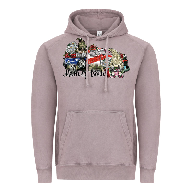 Mom Of Both Vintage Hoodie by SublimationCraftShop | Teevron