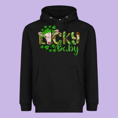 Lucky Baby Charolais Calf Heavyweight Hoodie Designed By Ranaportraitstore