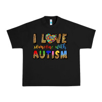 Black i love someone with autism Urban Heavy Tee - LillyAllenDesigns
