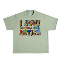 Oil Green i love someone with autism Urban Heavy Tee - LillyAllenDesigns