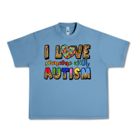 Pebble Blue i love someone with autism Urban Heavy Tee - LillyAllenDesigns