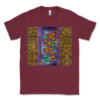 Burgundy leopard nana tumbler Classic Tee - FaDigitalArtStudio