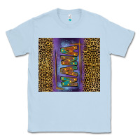 Dusty Blue leopard nana tumbler Classic Tee - FaDigitalArtStudio