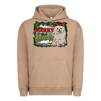 Pigment Burro merry and bright pomeranian Urban Hoodie - RanaPortraitStore
