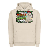 Pigment French Oak merry and bright pomeranian Urban Hoodie - RanaPortraitStore