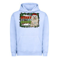 Pigment Grape Ice merry and bright pomeranian Urban Hoodie - RanaPortraitStore