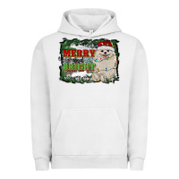 Pigment Lunar Rock merry and bright pomeranian Urban Hoodie - RanaPortraitStore