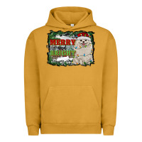 Pigment Peanut Butter merry and bright pomeranian Urban Hoodie - RanaPortraitStore