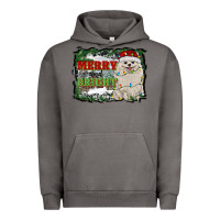 Pigment Tornado merry and bright pomeranian Urban Hoodie - RanaPortraitStore