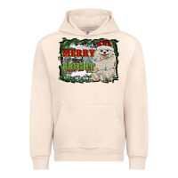 Sandshell merry and bright pomeranian Urban Hoodie - RanaPortraitStore