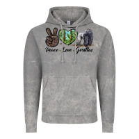 Cloud Rock Peace Love Gorillas Vintage Hoodie - LillyAllenDesigns