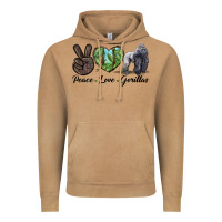 Vintage Camel Peace Love Gorillas Vintage Hoodie - LillyAllenDesigns