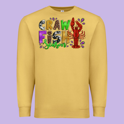 Crawfish Season Mardi Gras Carnival Premium Sweatshirt Designed By Jasminsmagicworld