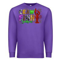 Purple crawfish season mardi gras carnival Premium Sweatshirt - Jasminsmagicworld