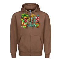 Chestnut salty vibes tequila summer Zipper Hoodie - Jasminsmagicworld