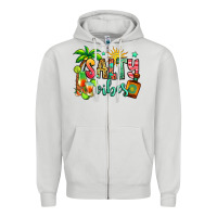 Dove Grey salty vibes tequila summer Zipper Hoodie - Jasminsmagicworld