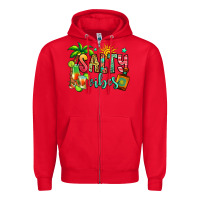 Red salty vibes tequila summer Zipper Hoodie - Jasminsmagicworld
