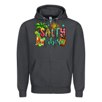 Smoke salty vibes tequila summer Zipper Hoodie - Jasminsmagicworld