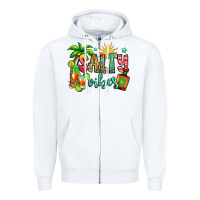 White salty vibes tequila summer Zipper Hoodie - Jasminsmagicworld